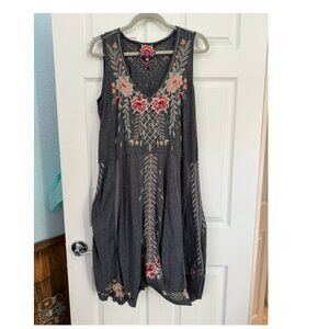 Johnny Was Midi Dress Size Large Boho